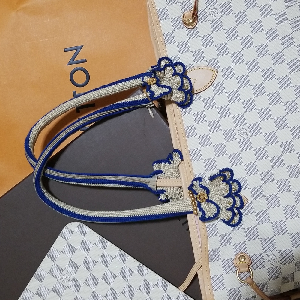 ❤️SOLD❤️Louis Vuitton Neverfull MM Damier Azur - Picture 2 of 9